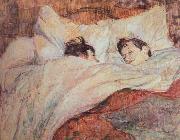 Henri De Toulouse-Lautrec the bed oil painting